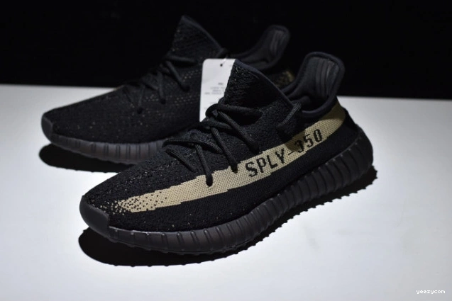 BY9611 Black Adidas V2 Yeezy Core 350 Green Boost 0725
